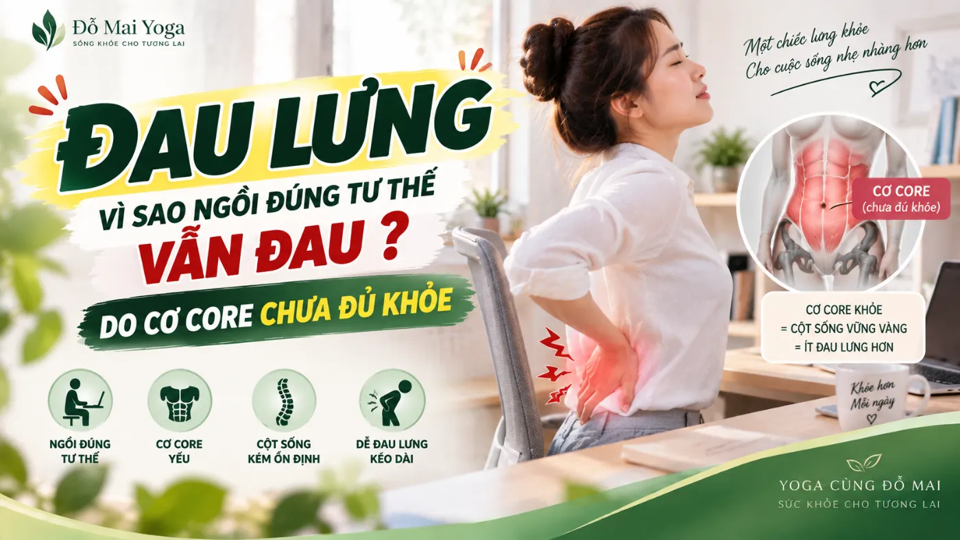 Ngồi đúng tư thế rồi, vì sao lưng vẫn đau?