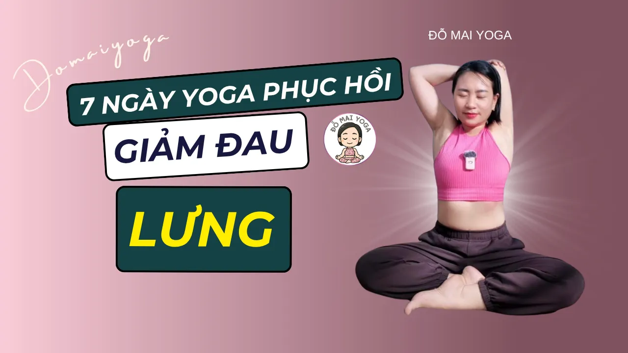 7 Ngày Yoga Phục Hồi Giảm Đau Lưng - Học Miễn Phí